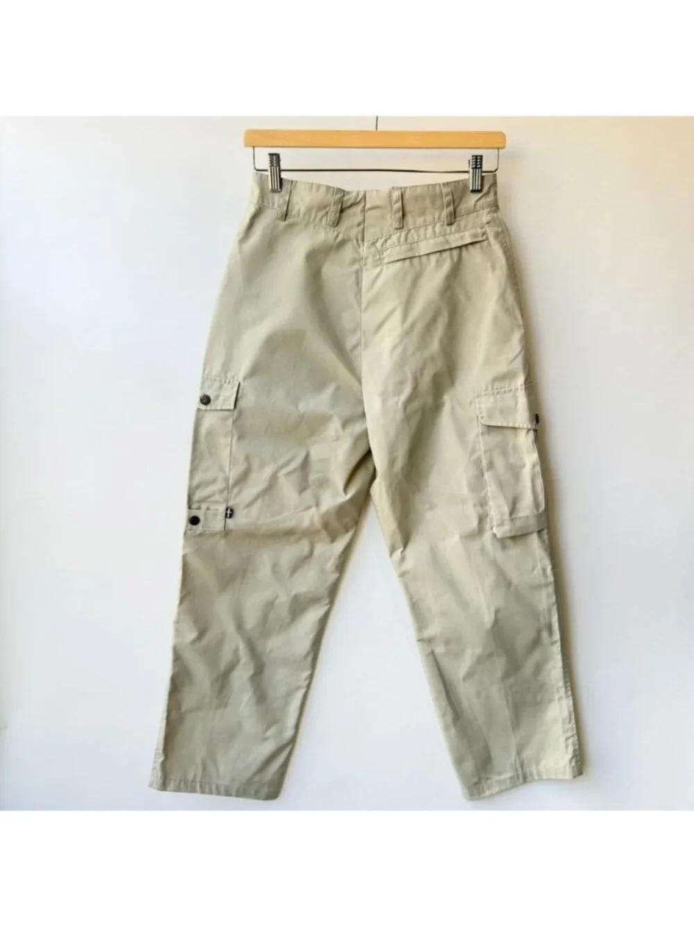 Fjallraven Y2K Cargo Hiking Pants Size 36 Beige Outdoor Utility Pants
